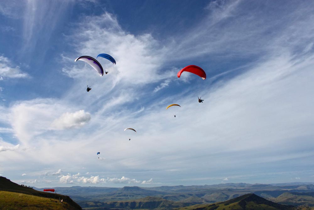 Paragliding in Barberton from Lone Tree Hill